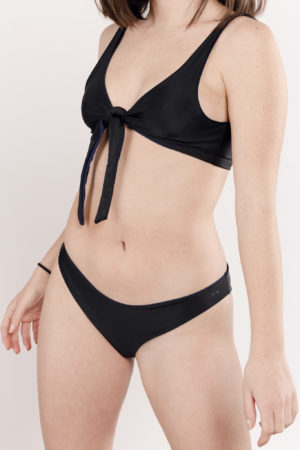 Maillot de bain deux pièces noir réversible