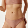 Iridescent pink bikini bottoms